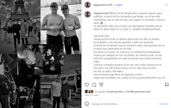 Hermano de Yeison Jiménez lamentó