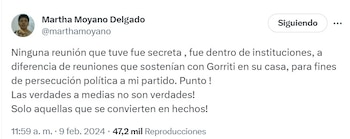 Fujimorista no confirmó ni negó