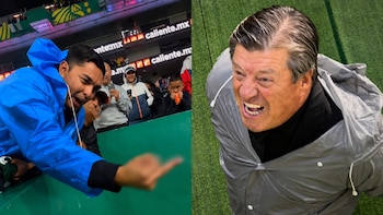 Miguel Herrera intercambia insultos con aficionado tras el empate entre Atlante y León