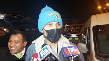 Paolo Guerrero a su llegada