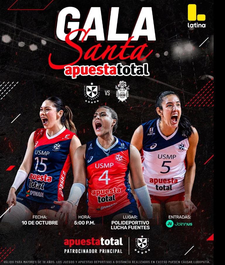 Vanessa Delancy tendrá su primera presentación con San Martín en la Gala Santa, donde el equipo enfrentará a Gimnasia y Esgrima La Plata. El duelo se disputará el 10 de octubre en Villa El Salvador, como parte de la preparación para la temporada. (USMP Vóley Club)
