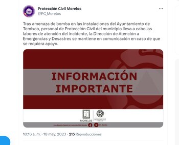 Las autoridades de Protección Civil