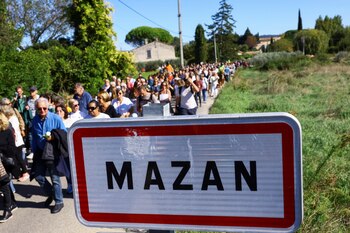 Marcha en apoyo a Gisèle