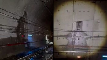 Así quedó el túnel perforado