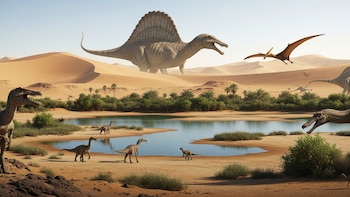 Los fósiles de dinosaurios que ardieron en Múnich y la misión para reconstruir su historia en Egipto