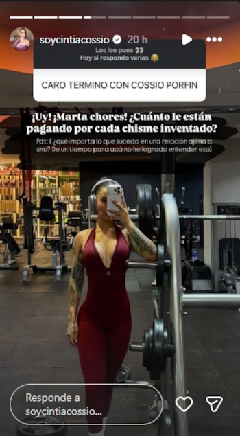 Cintia Cossio se refirió con