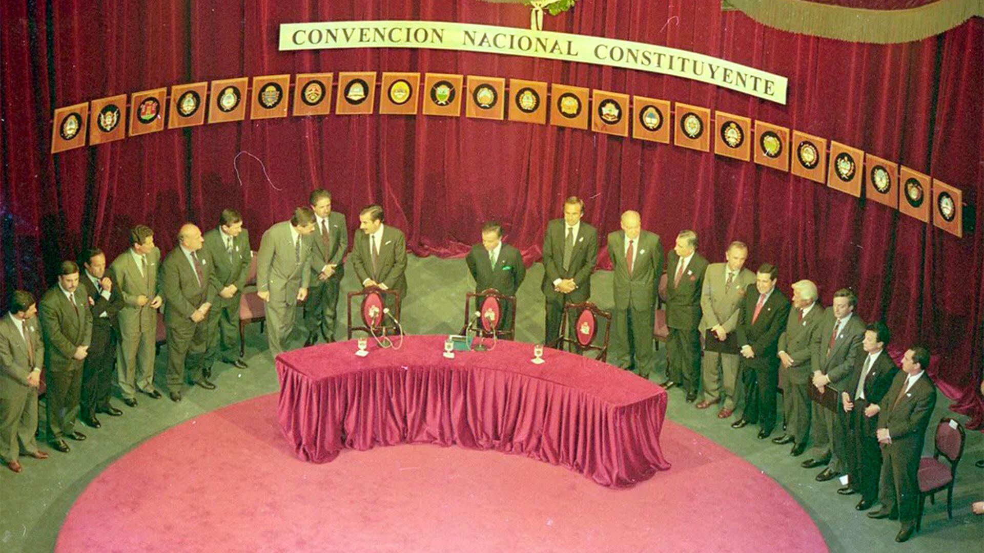 La Convención Constituyente para la reforma constitucional de 1994 (Carlos Luna / Télam)
