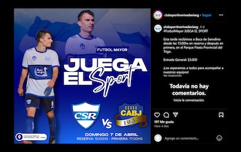 El anuncio de Sportivo Rivadavia