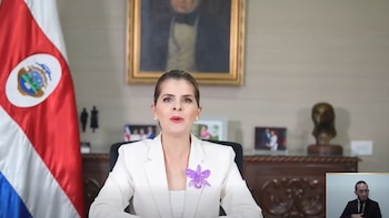 La revisión del fideicomiso en el Banco de Costa Rica, la certificación de la Contraloría y una votación del Congreso aparecen como el filtro decisivo que definirá cuánto llegará y cuándo (Captura de video de la transmisión de cadena nacional)