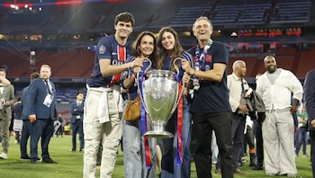 Publicación de Sira Martínez en la final de la Champions 2025 (@siramartinezc).