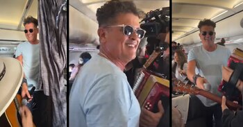 El cantante de vallenato interpretó