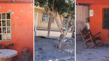 Abordo de seis autos, hombres