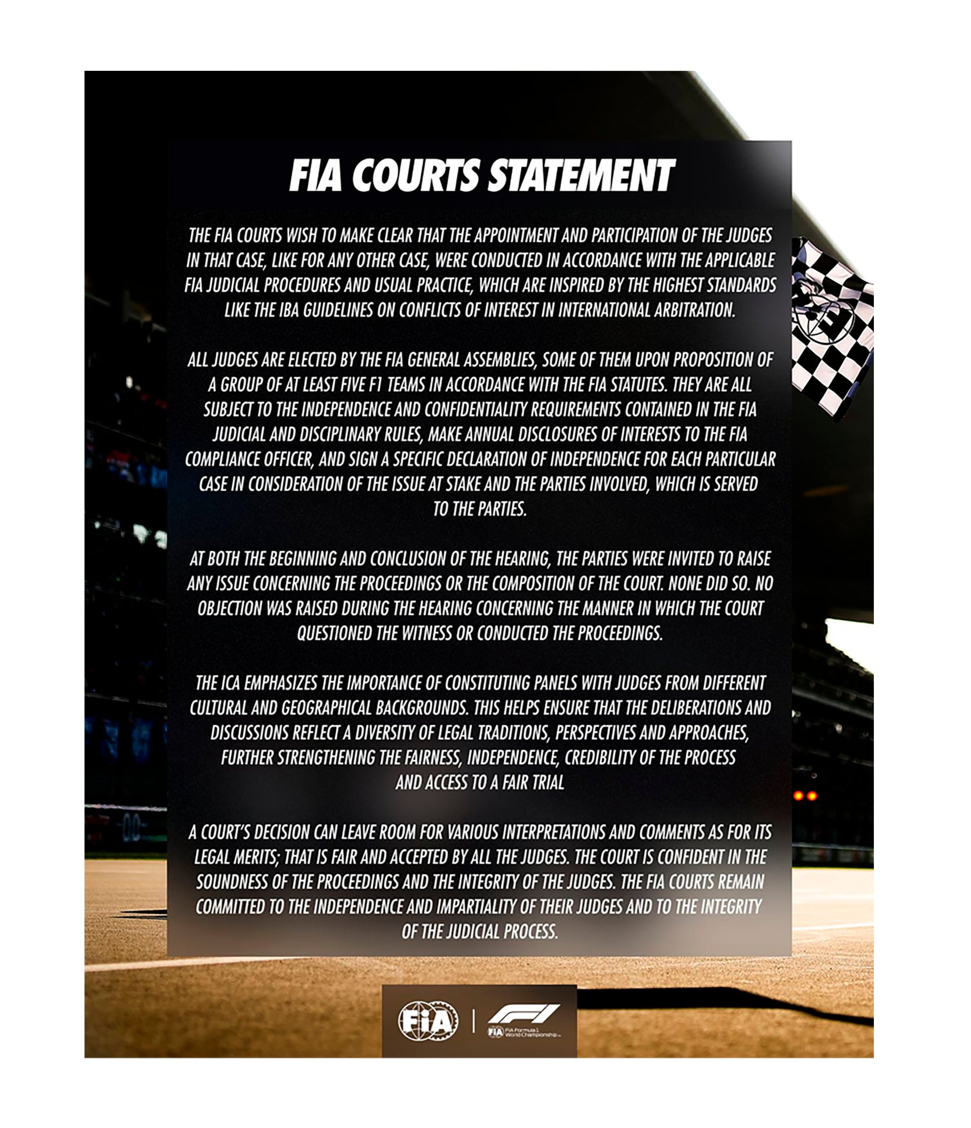 El comunicado de la FIA tras las declaraciones de Flavio Briatore