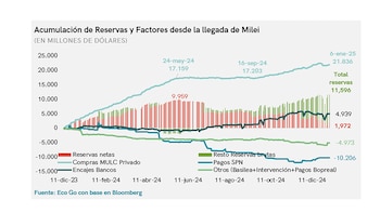 "Las Reservas netas (descontados los