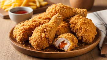 Receta de pollo frito estilo americano, rápida y fácil