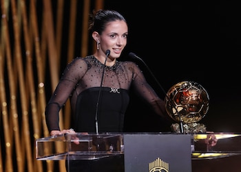 Aitana Bonmatí durante su discurso