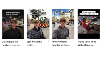 El ciudadano nortemaericano ha mostrado todo lo que le ha interesado de su visita a Colombia - crédito ryanbrailsford/TikTok