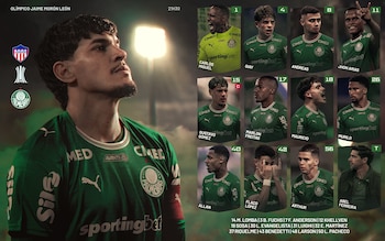 Manchete do time entre Junior e Palmeiras na Copa Libertadores 2026 - crédito @Palmeiras/X