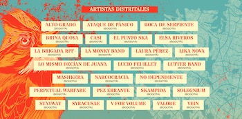 El festival también contará con agrupaciones de larga trayectoria como Skampida (fusión de ska y punk), Perpetual Warfare (thrash metal) y la icónica Elsa Riveros, exvocalista de Pasaporte - crédito Rock al Parque