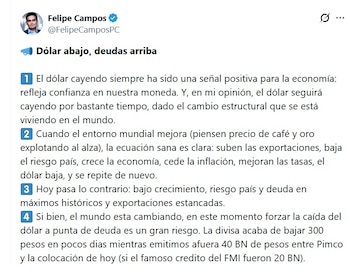 Felipe Campos, gerente de Inversión