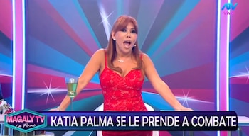 Magaly Medina lanza advertencia a Katia Palma antes del regreso de Combate: “Todavía la competencia ni se ha prendido”. Captura: Magaly TV La Firme.