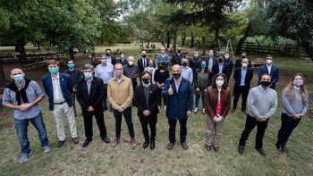 Kicillof junto a su gabinete