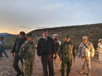 Ebrard estuvo acompañado del titular