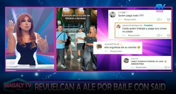 Alejandra Baigorria responde a quienes aseguran que mantiene a Said Palao. Captura: Magaly TV La Firme.