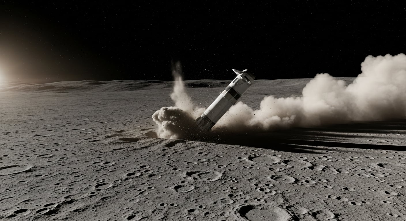 El impacto liberará una energía similar a tres toneladas de TNT, generando una pluma de regolito visible con telescopios durante minutos(Imagen Ilustrativa Infobae)