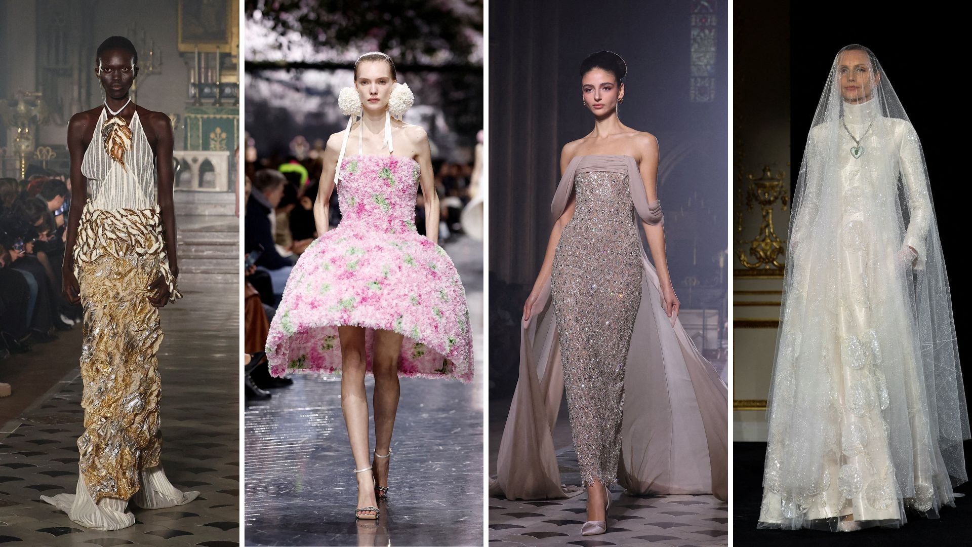Desde transparencias hasta texturas innovadoras: el nuevo lenguaje de la alta costura en París