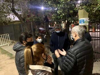 Máximo Kirchner en Villa Azul