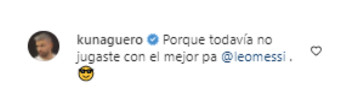 El comentario del Kun Agüero