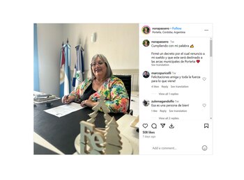 El posteo de Instagram mediante