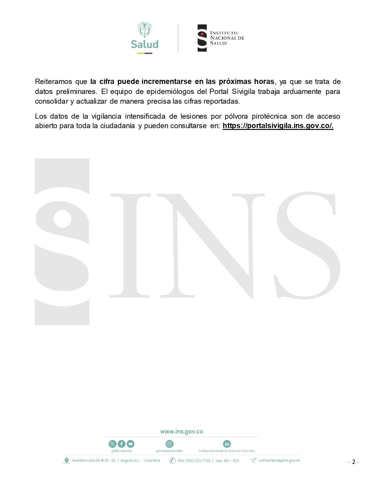 Un total de 260 menores sufrieron quemaduras, laceraciones y otras lesiones por manipulación de pólvora pirotécnica en las festividades de diciembre en Colombia - crédito INS