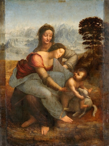 "La virgen, el niño Jesús y Santa Ana", de Leonardo Da Vinci