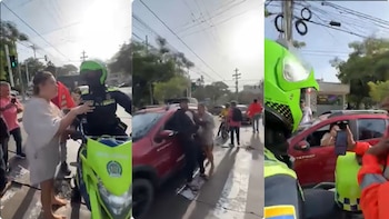 Conflitos entre motoristas e clientes por falta de pagamento estão causando preocupação em Barranquilla e outras cidades - crédito Barranquilla é sua cidade / Facebook