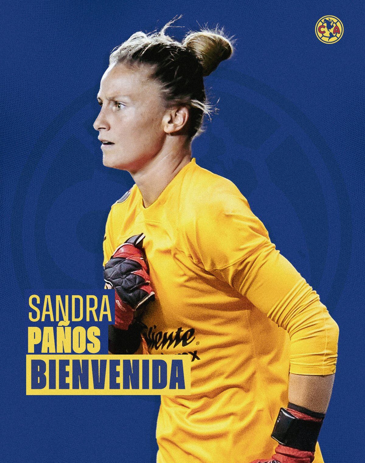 La guardameta española Sandra Paños, con amplia trayectoria en el FC Barcelona y la selección española, se consolidó en América Femenil desde 2024, destacando por su liderazgo y desempeño a pesar de su retiro de la selección por conflictos con la RFEF. (X/ @AmericaFemenil)