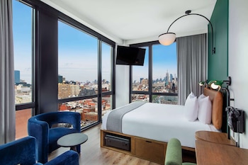 Una habitación de hotel con