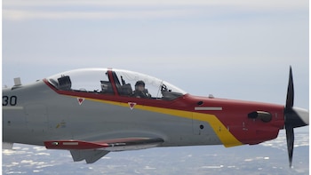 La Princesa Leonor realiza su segundo vuelo en solitario en un Pilatus PC-21