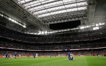 Rodrygo durante el partido entre