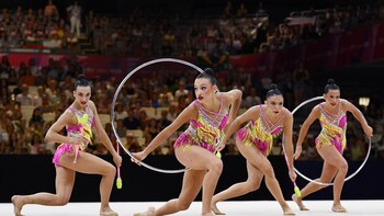 España logra la plata en la final del ejercicio mixto del Mundial de gimnasia rítmica