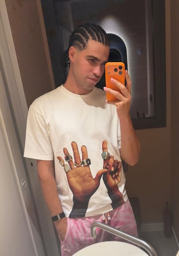 Carlos Alcaraz se hace trenzas (Instagram)