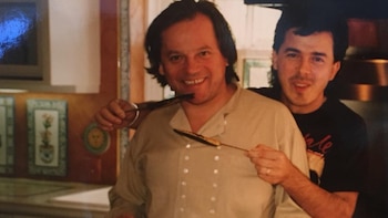 Donato De Santis junto al