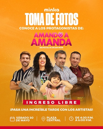 Parte del elenco anunció una toma de fotos y activación con el público este sábado a las 16:00 en Minka