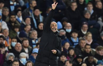 El entrenador del Manchester City,