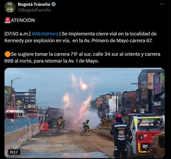 Así comunicaron las autoridades el