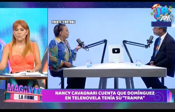 La actriz Nancy Cavagnari contó en una entrevista que cuando actuaba con Christian Domínguez vio como el cantante de cumbia engañaba a su esposa con una de las actrices con las que trabajaba.