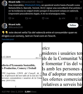 Testimonio de Ricard Juliá en