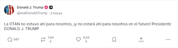 El comunicado de Trump vía Truth Social
