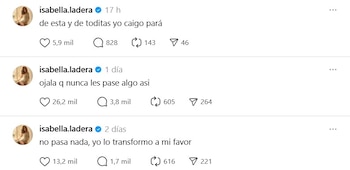 Mensajes enigmáticos de Isabella Ladera